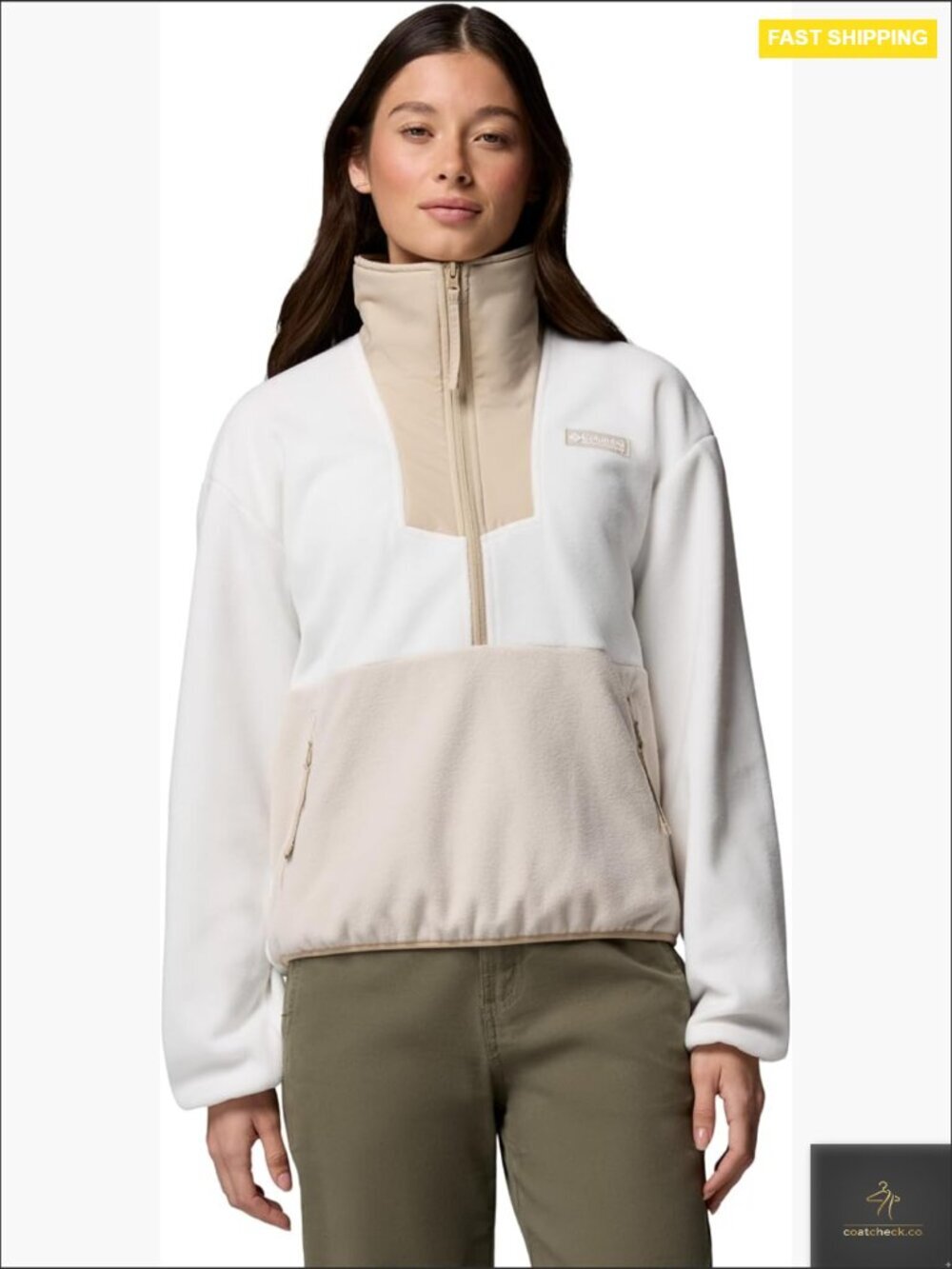 Cozy Half Zip Fleece Pullover Recycled Polyester Everyday Essential Long Sleeve